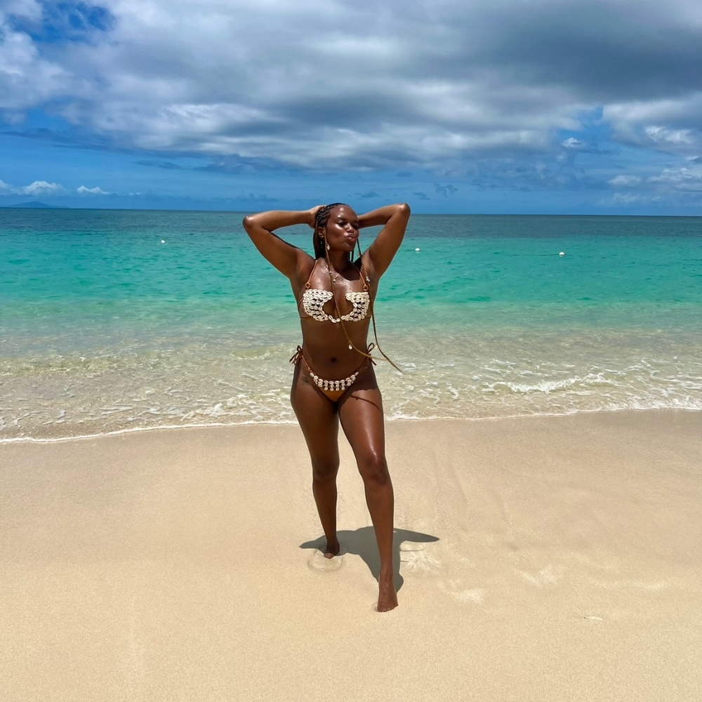 Handmade shell bikini by Olivia London